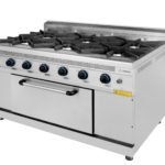 CUISINIERE 6 FEUX GAZ SUR FOUR 1200x930x850 ESTUFA TURHAN CELIK - LA TURQUIE