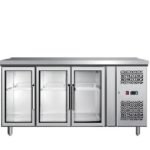 COMPTOIR RÉFRIGÉRÉE 3 PORTES VITRÉE POSITIVE VENTILE 1M80 EPF3731 MODEL ATOSA