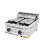 FRITEUSE ELECTRIQUE 8+8 LITRES 600x630x300 MODEL TC.6FE600 ESTUFA TURHAN CELIK - TURQUIE