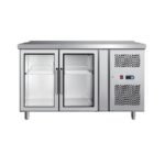 COMPTOIR RÉFRIGÉRÉE 2 PORTES VITRÉE POSITIVE VENTILE 1M50 EPF3721 MODEL ATOSA