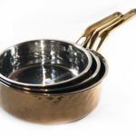 CASSEROLE EN CUIVRE INTERIEUR INOX D 21