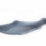 PLAT POISSON EN METAL GRANITE D 53*25