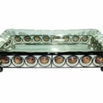 ASSIETTE EN FONT AVEC SUPPORT EN ALU D 30*30