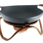 POELE METALIQUE 2 ANSES AVEC CHAUFFE PLAT BUFFET D 28