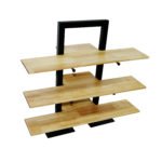 UNITE DE BUFFET 3 NIVEAUX EN METAL/BOIS D 68*28*64