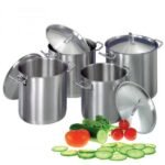 MARMITE EN INOX AVEC COUVERCLE 45