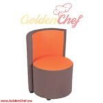 CHAISE FAUTEUIL EN BOIS ET SIMILI CUIR AGEN