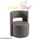 CHAISE FAUTEUIL EN BOIS ET SIMILI CUIR AUTCH