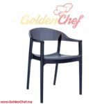 CHAISE EN PVC AVEC ACCOUDOIRS CARMEN