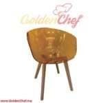 CHAISE EN PVC AVEC ACCOUDOIRS CRYSTALUX