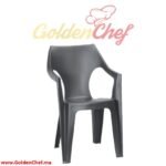 CHAISE EN PVC AVEC ACCOUDOIRS DANTE