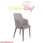 CHAISE EN BOIS AVEC ACCOUDOIRE EN TISSU GIORGI