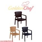 CHAISE EN PLASTIQUE IBIZA ANTARES AVEC ACCOUDOIRS