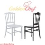 CHAISE TRAITEUR EN PLASTIQUE MONOBLOC