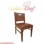 CHAISE EN BOIS SANS ACCOUDOIRE EN TISSU NIBO