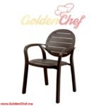 CHAISE EN PVC AVEC ACCOUDOIRS PALMA