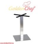 PIED DE TABLE BAS CARRE TIGE CARRE