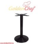 PIED DE TABLE EN FONTE BAS RAYE TIGE ROND