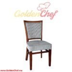 CHAISE EN BOIS SANS ACCOUDOIRE ASSISE EN TISSU SABAH