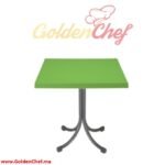 TABLE EN PLASTIQUE CARRE ATLAS Dim : 65 x 65 x 73 cm