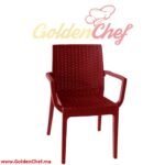 CHAISE EN PLASTIQUE VENIZIA AVEC ACCOUDOIRS