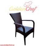 CHAISE TRESSE VENIZIA OVALE NOIR